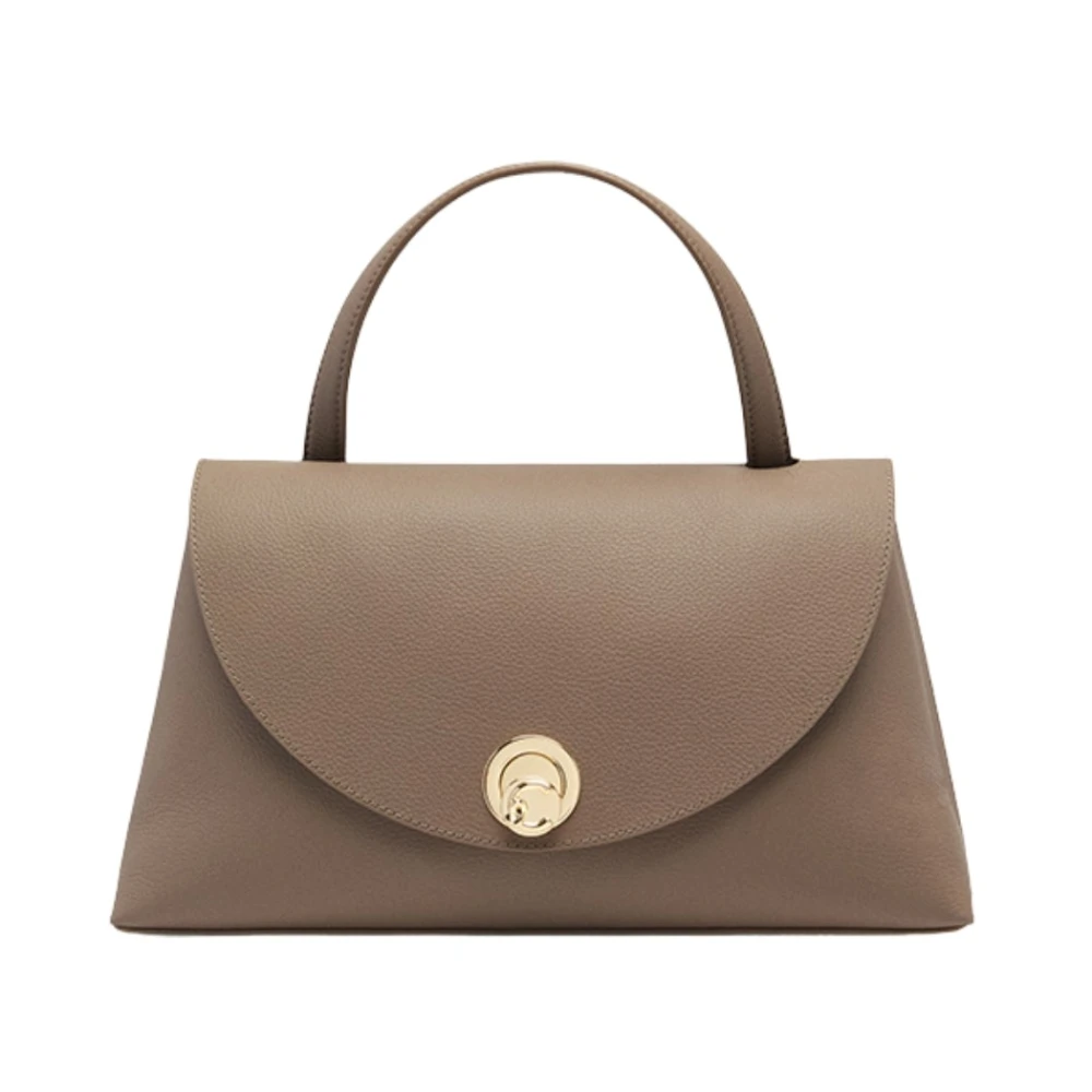 Coccinelle Damen Warm Taupe/Rosette Henkeltasche Aus Doubleface-Leder Nikla Medium - Bild 3