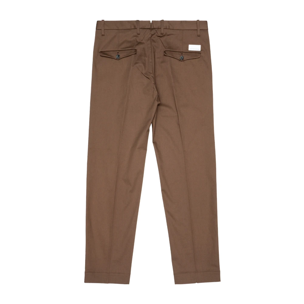 Nine In The Morning Relaxed fit katoenen chino broek Brown Heren