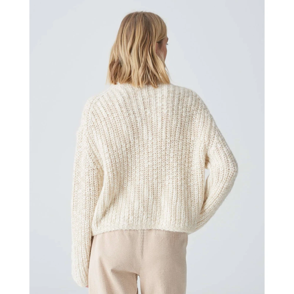 Opus Stijlvolle Pullover met Perke Detail Brown Dames