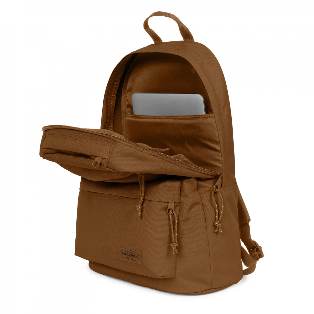 Eastpak Rugzak met vierkante vorm en voorvakken Brown Unisex