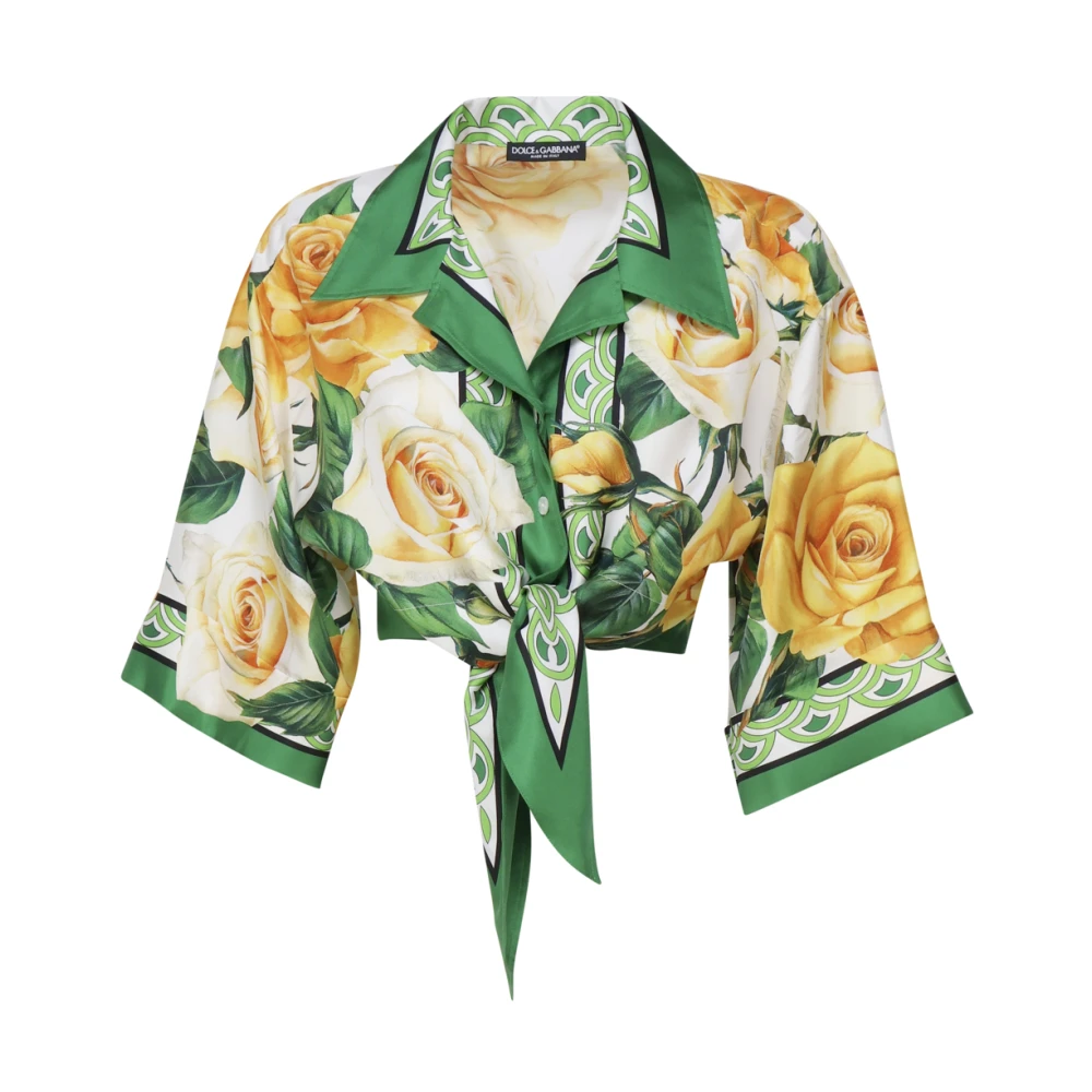Dolce & Gabbana Shirt met bloemenmotief Multicolor Dames