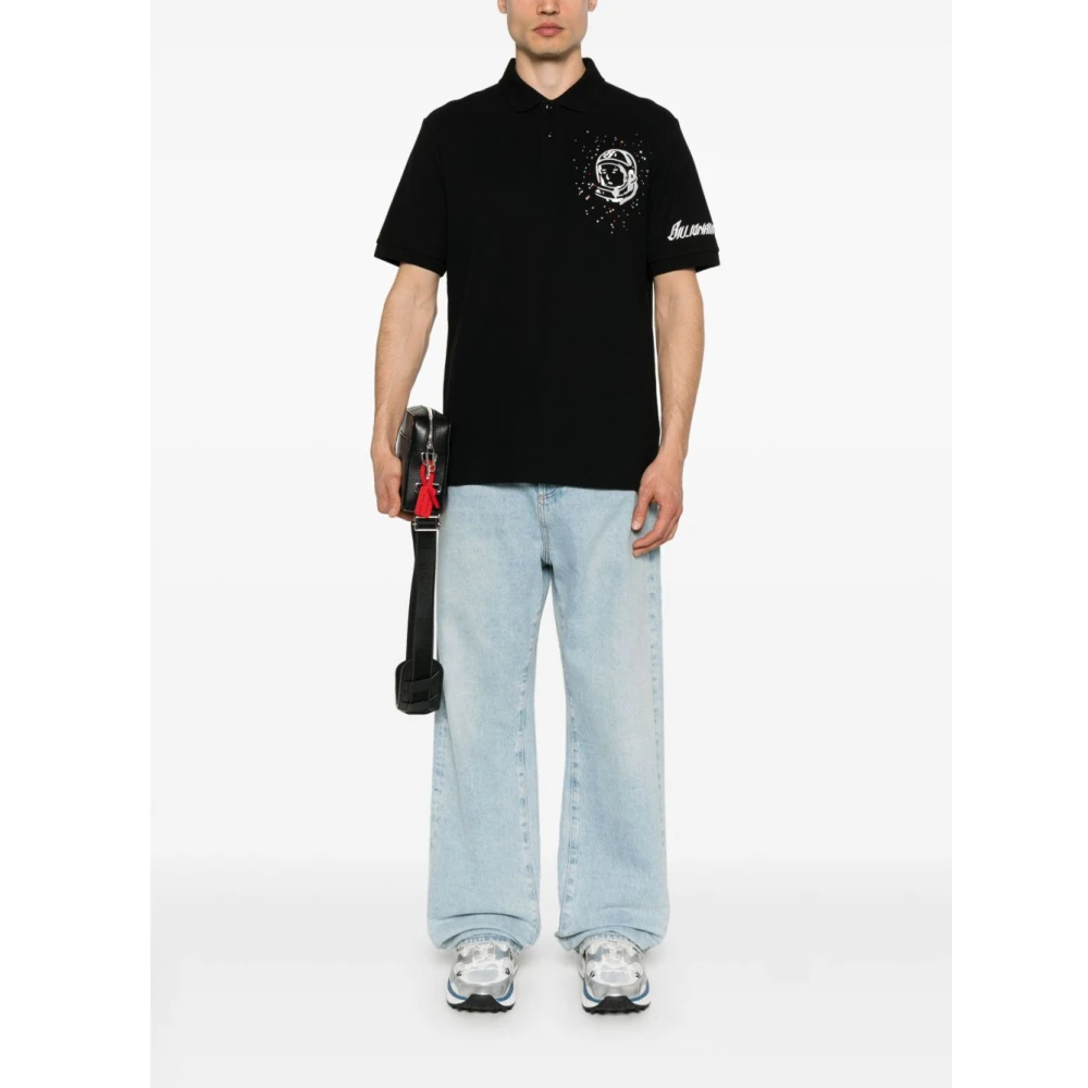 Billionaire Zwarte Poloshirt met Logoborduursel Black Heren