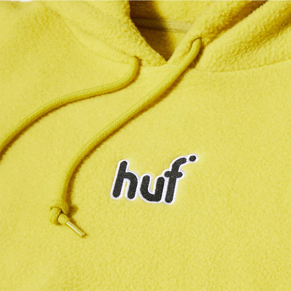 HUF Fleece Hoodie Yellow Heren