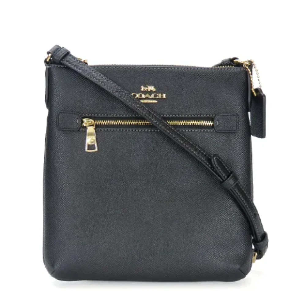 Coach Pre-owned Leather shoulder-bags Black Dames