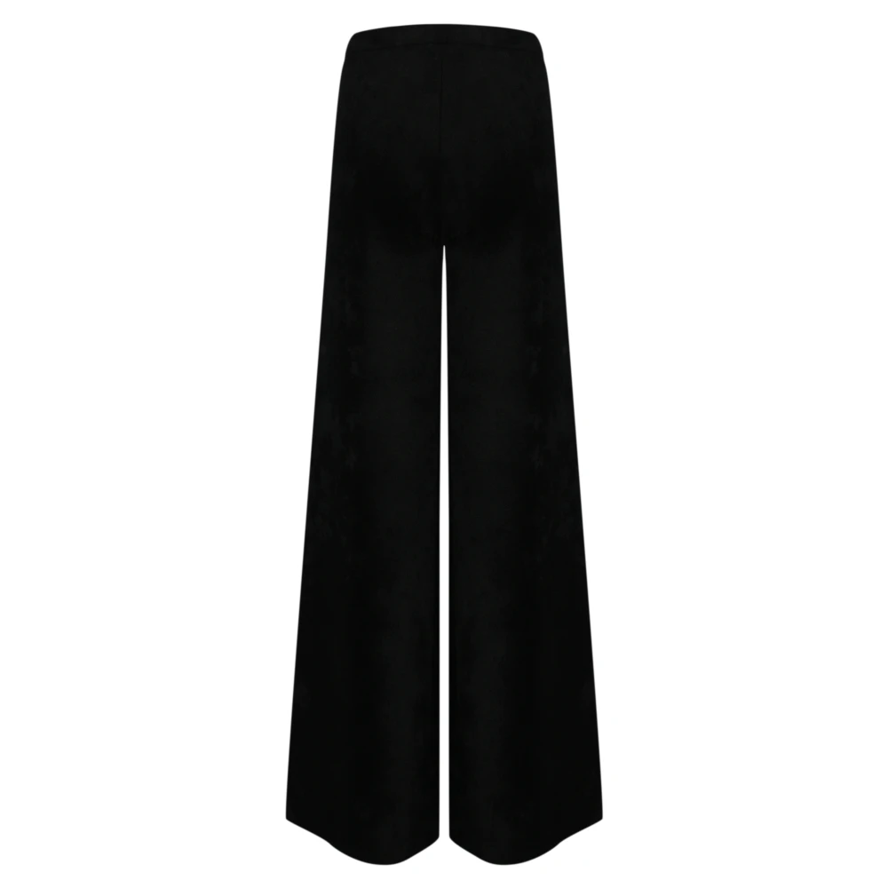 D.Exterior Fluwelen Hoge Taille Zwarte Broek Black Dames