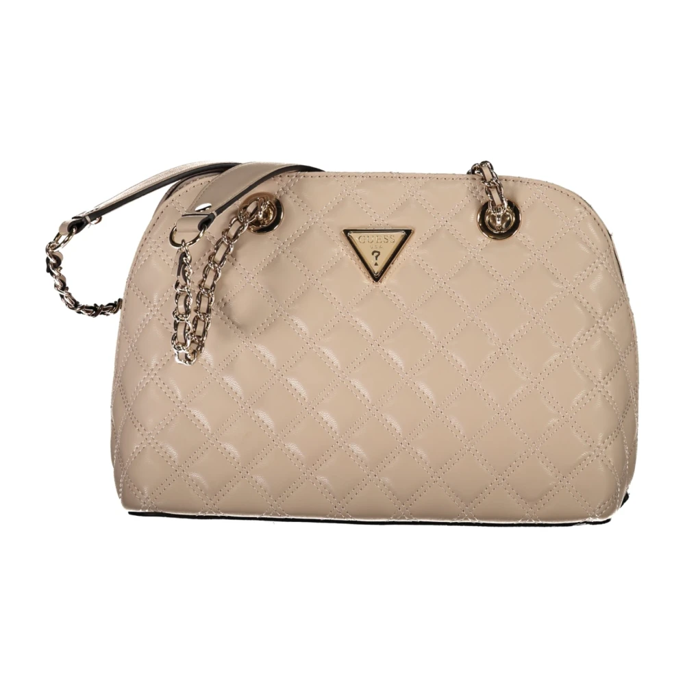 Guess Beige Schoudertas met Kettinghandvat Beige Dames