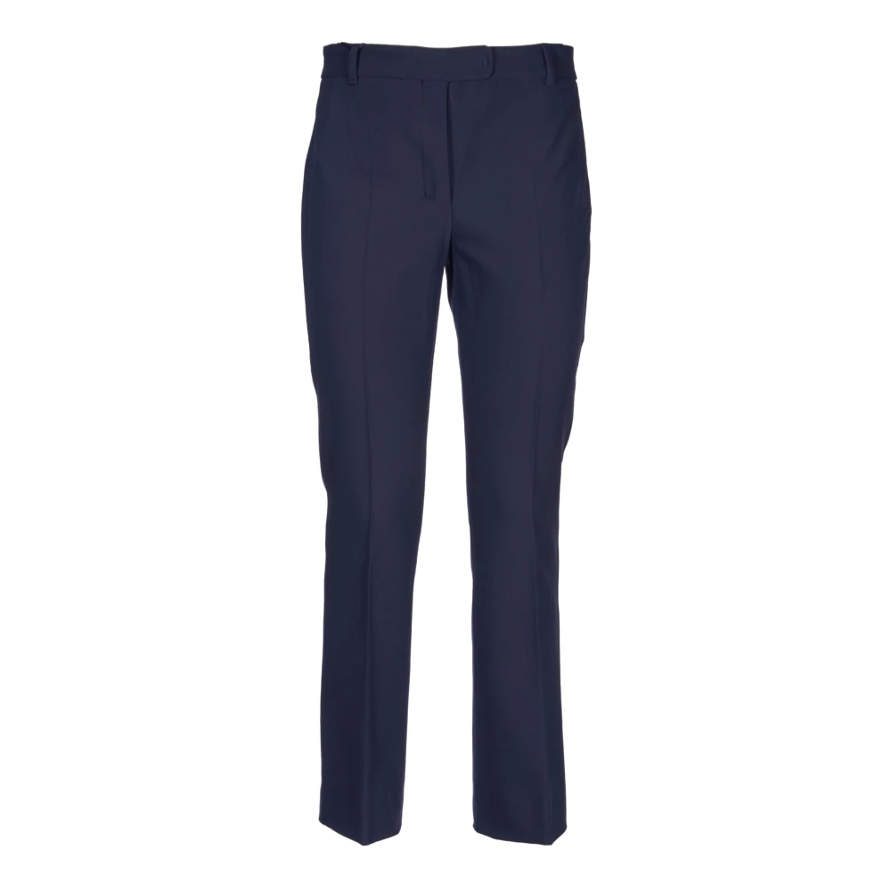 Max Mara Slim Fit Flared Broek Blue Dames