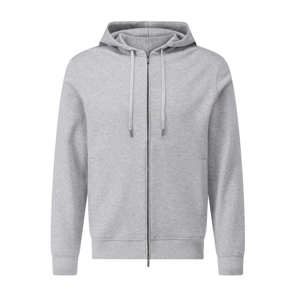 Maurizio Baldassari Men's Gray Hooded Sweat Jacket