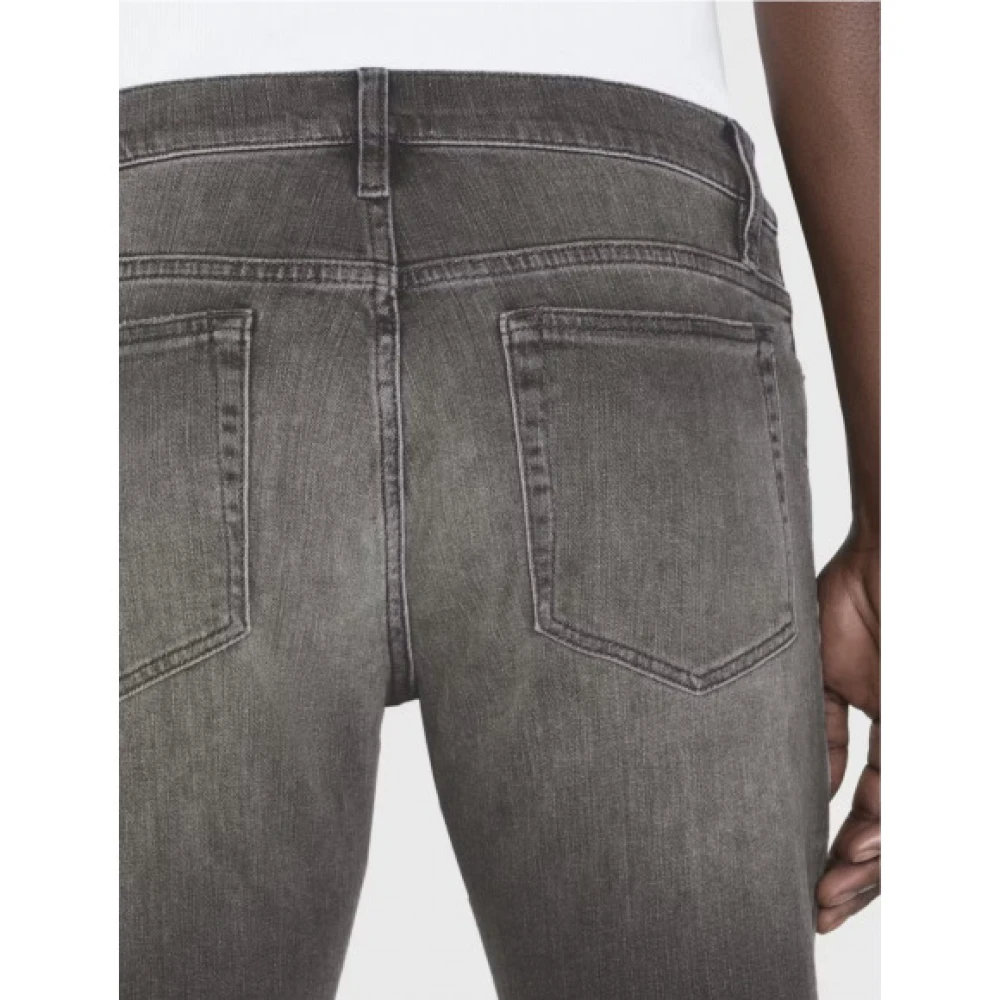 Frame Slim Straight Donkere Denim Jeans Black Heren