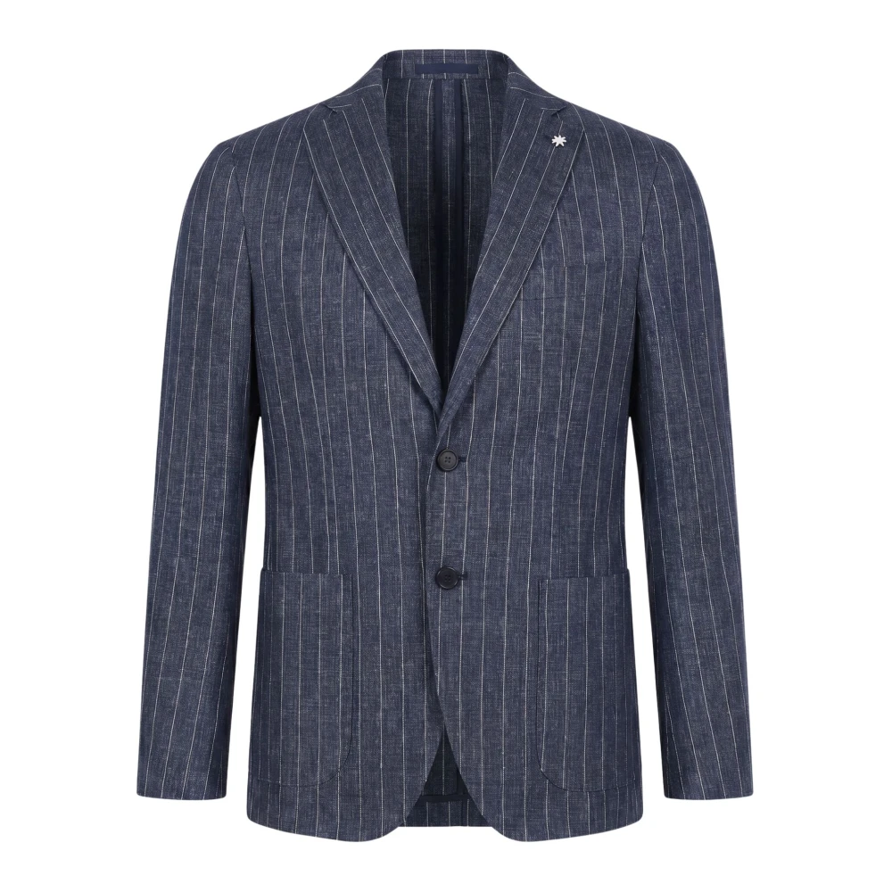 Manuel Ritz Men's Blue Giacca - Blazers - Xl - Jackets