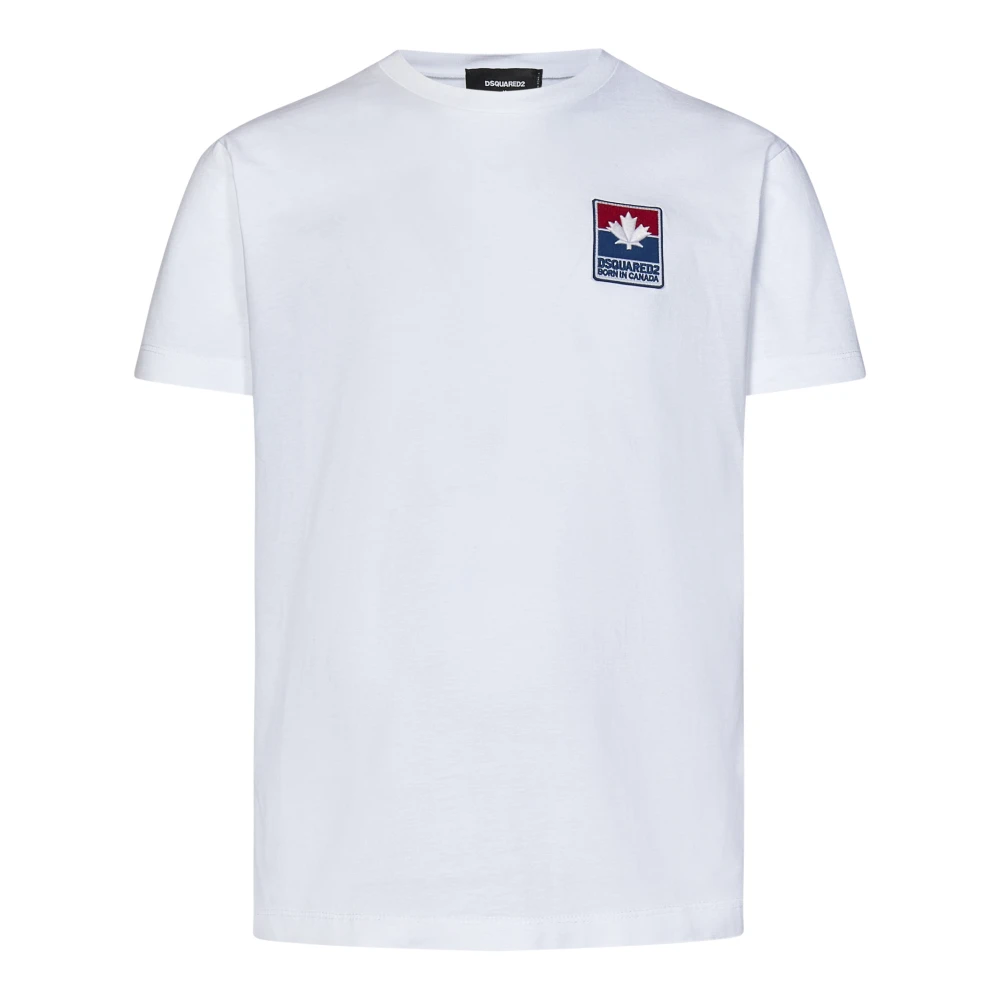 Dsquared2 Klassiek wit T-shirt voor mannen White Heren