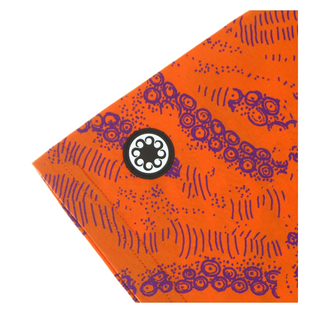 Octopus Sci-fi Oranje Tee met Print Orange Heren
