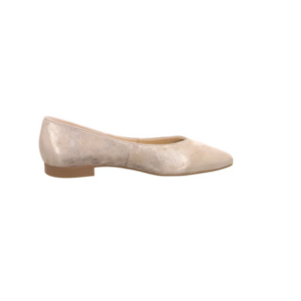 Paul Green Champagne Dames Ballerina's Elegante Instap Schoenen