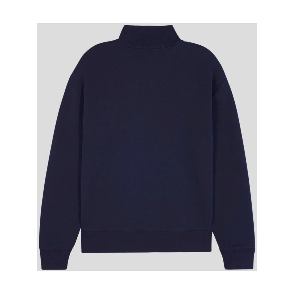 Maison Kitsuné Vos Katoenen Sweatshirt Blue Heren