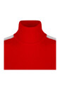 red-sweater-with-high-neck-and-stripes