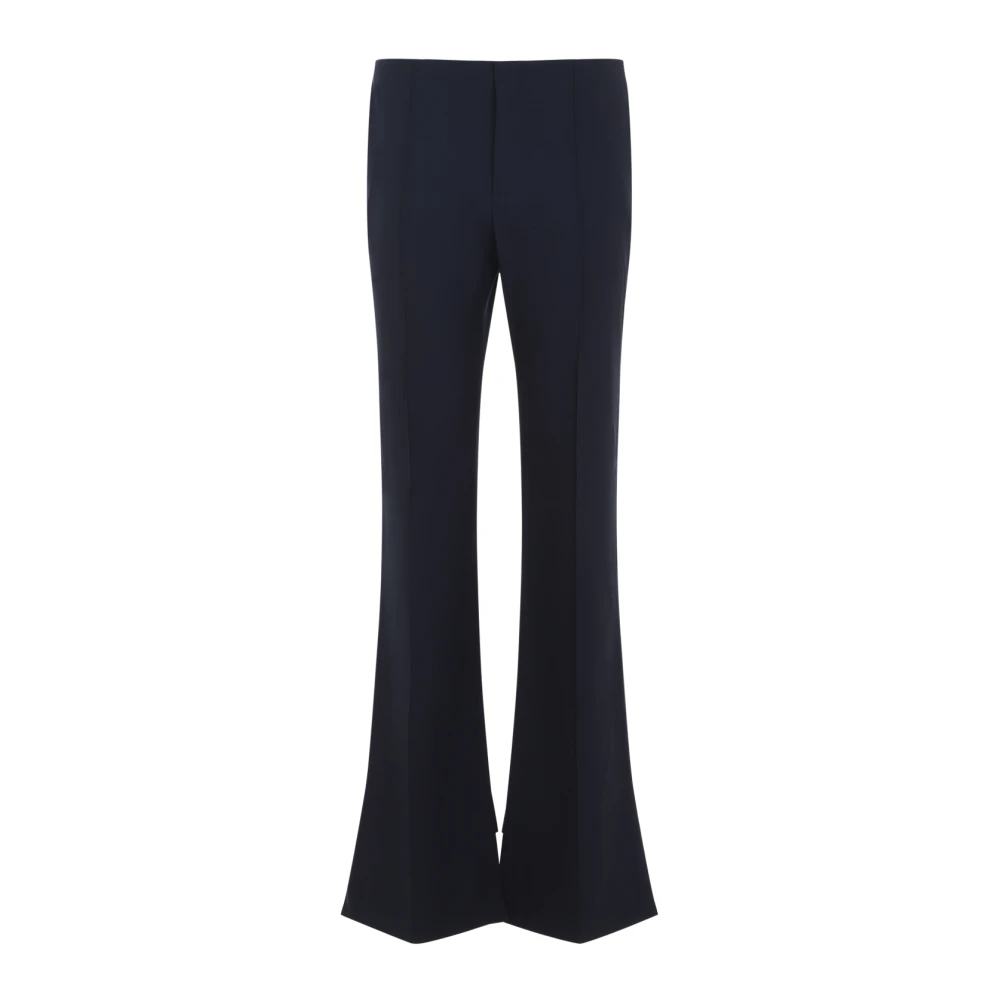 Chloé Women's Black Wide Trousers, S, Flare Trousers