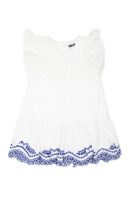 white-short-sleeved-casual-dress