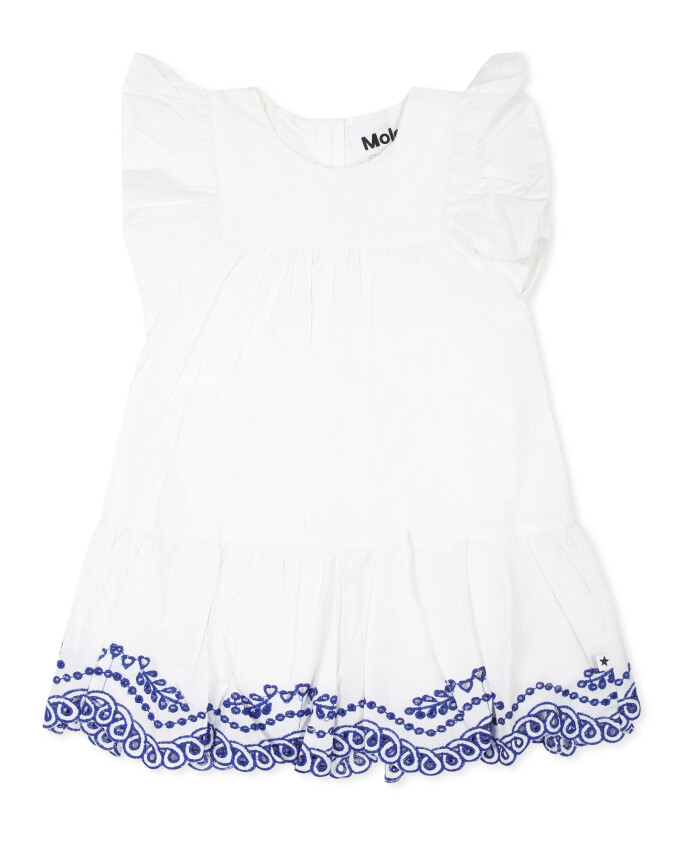 white-short-sleeved-casual-dress