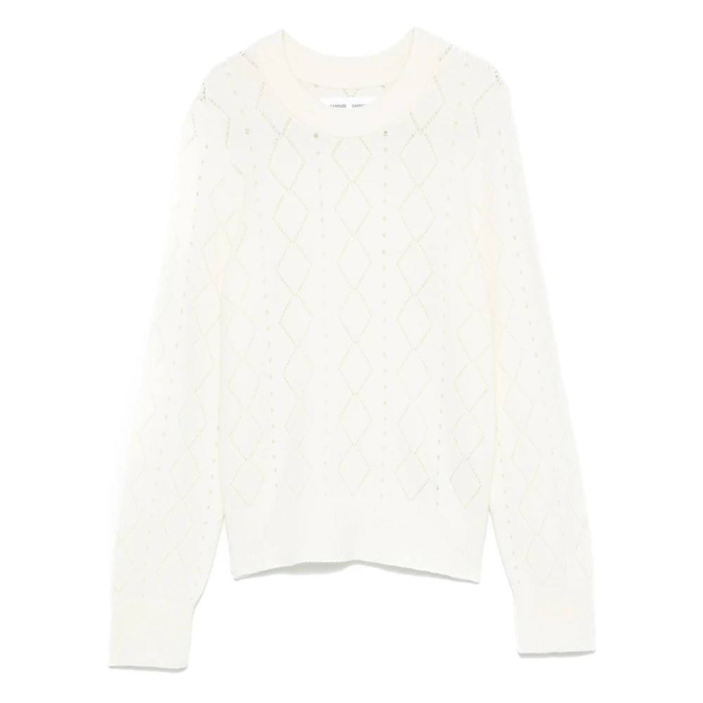 Samsøe Clear Cream Salee Trui White Dames