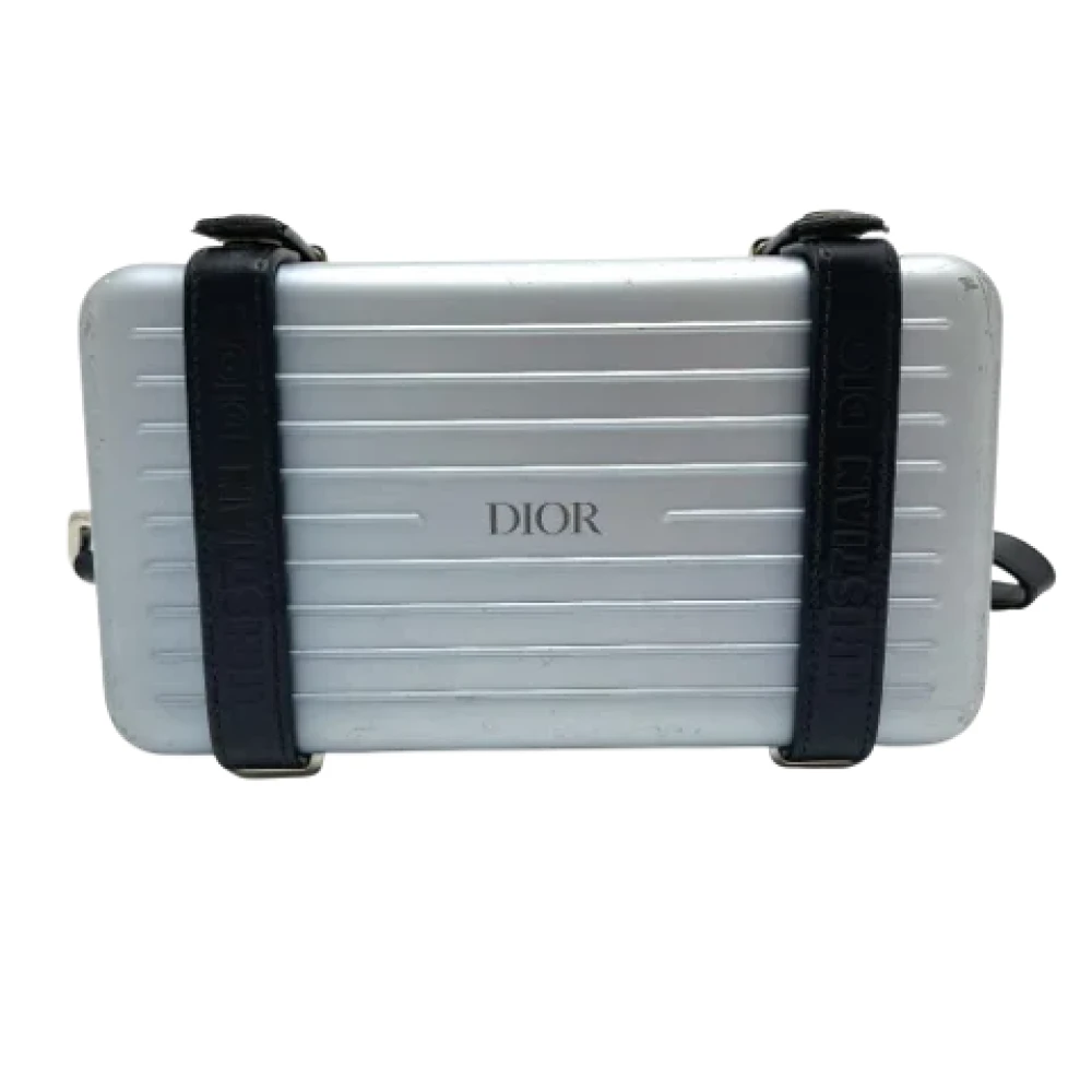 Dior Vintage Pre-owned Fabric dior-bags Blue Heren