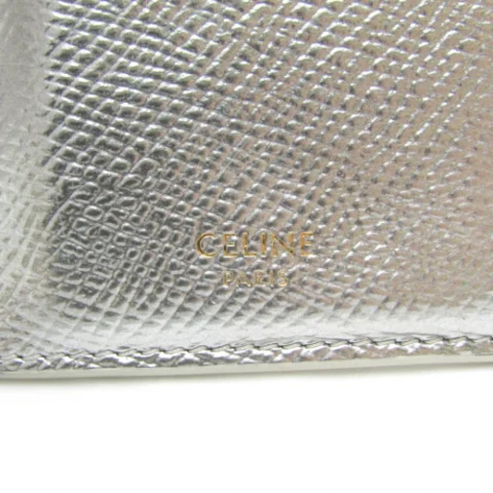 Celine Vintage Pre-owned Leather home-office Gray Dames