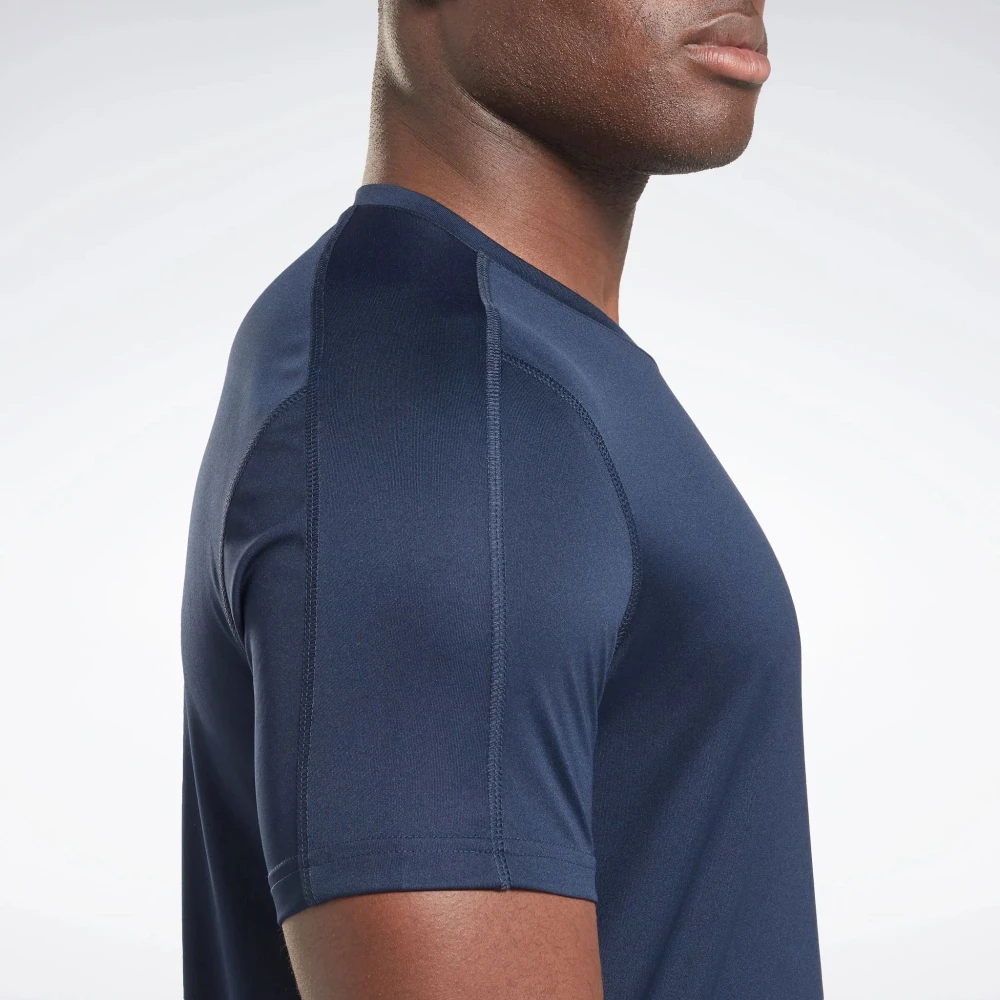 Reebok Prestatie Tech Tee Blue Heren