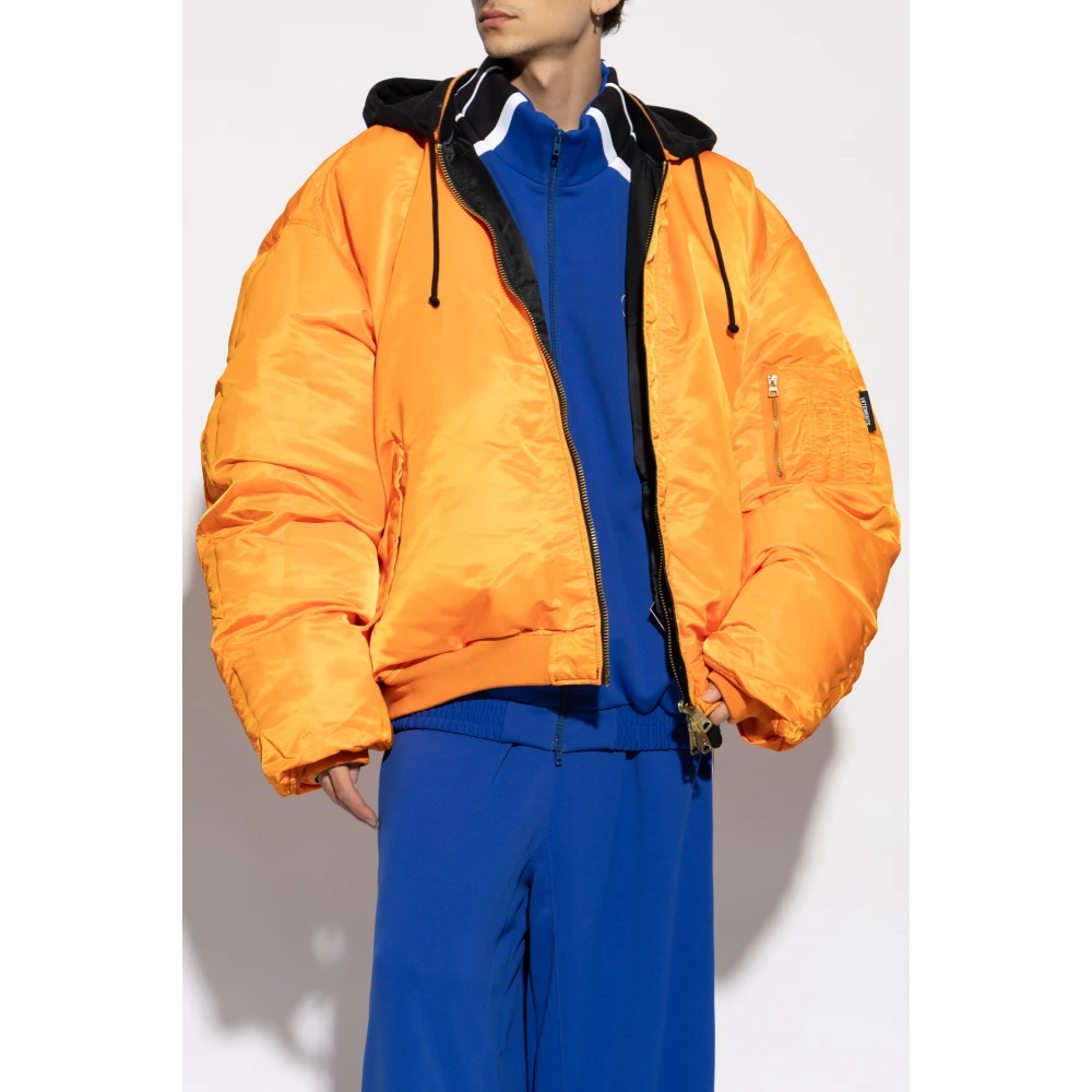 Vetements Omkeerbare jas type bomber Black Heren