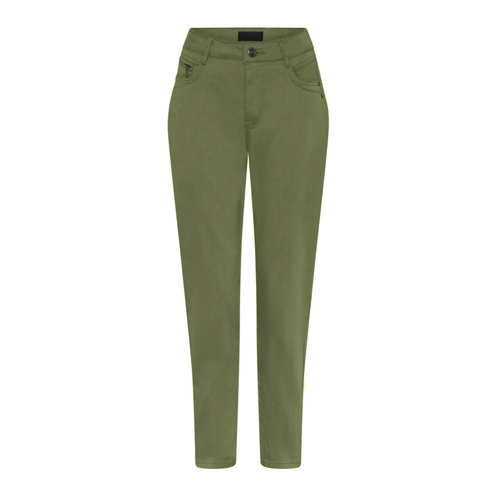 C.Ro Slim-fit Trousers Green Dames