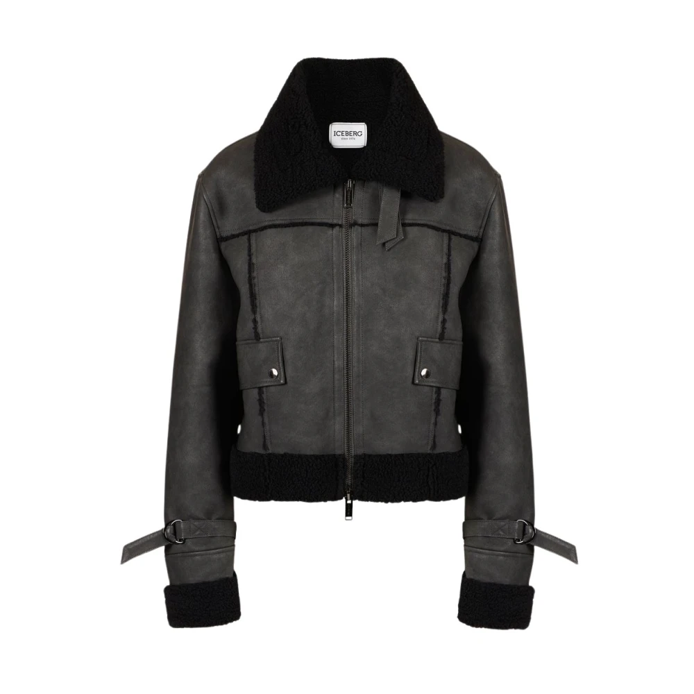Iceberg Eco-schapenvachtjas Gray Dames