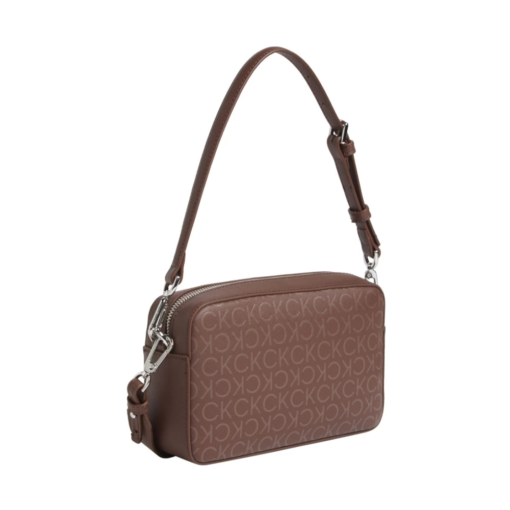 Calvin Klein Bruine Crossbody Cameratas Brown Dames