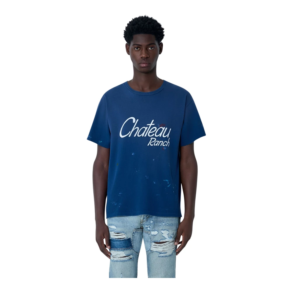 Gallery Dept. Blue T-Shirts, Male, 2XL, Chateau Raunch T-Shirt