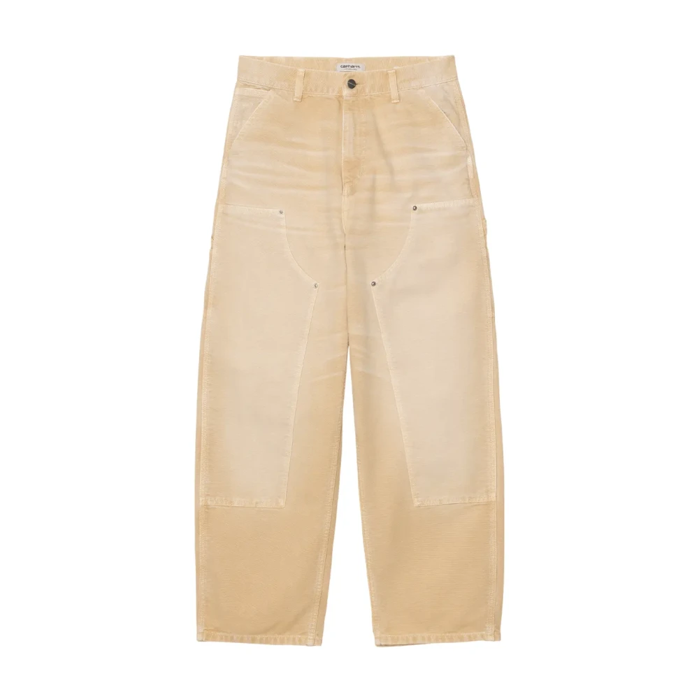 Carhartt Wip Women's Brown Loose Fit Jeans, Xs, Brandon Double Knee Pant