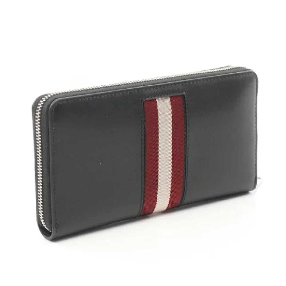 Bally Pre-owned Leather wallets Black Heren