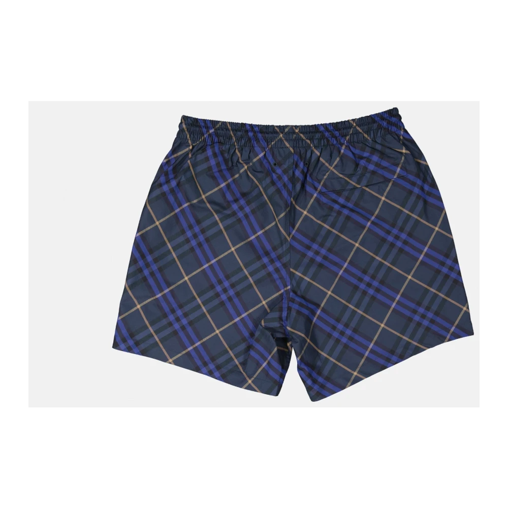 Burberry Geruite zwemkleding voor mannen Blue Heren