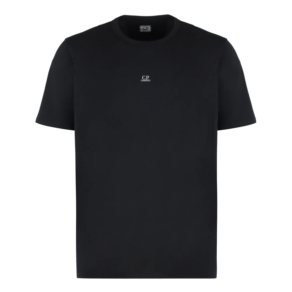 C.P. Company Katoenen Logo T-Shirt Black Heren