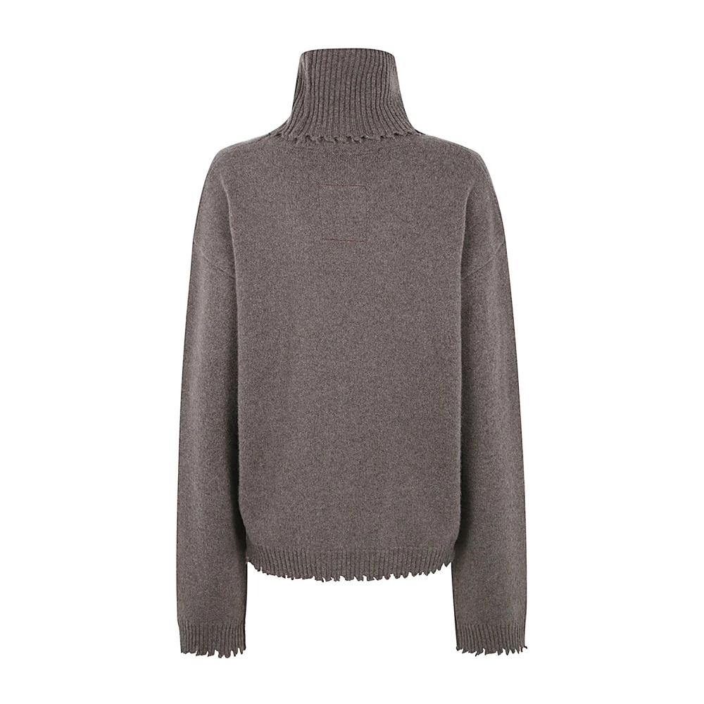 UMA Wang Stijlvolle High Neck Top Brown Dames