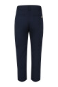 pantalon-casual-en-melange-de-coton-bleu