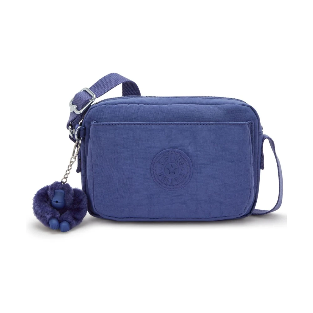 Kipling Verstelbare schoudertas met ritssluiting zakken Blue Unisex