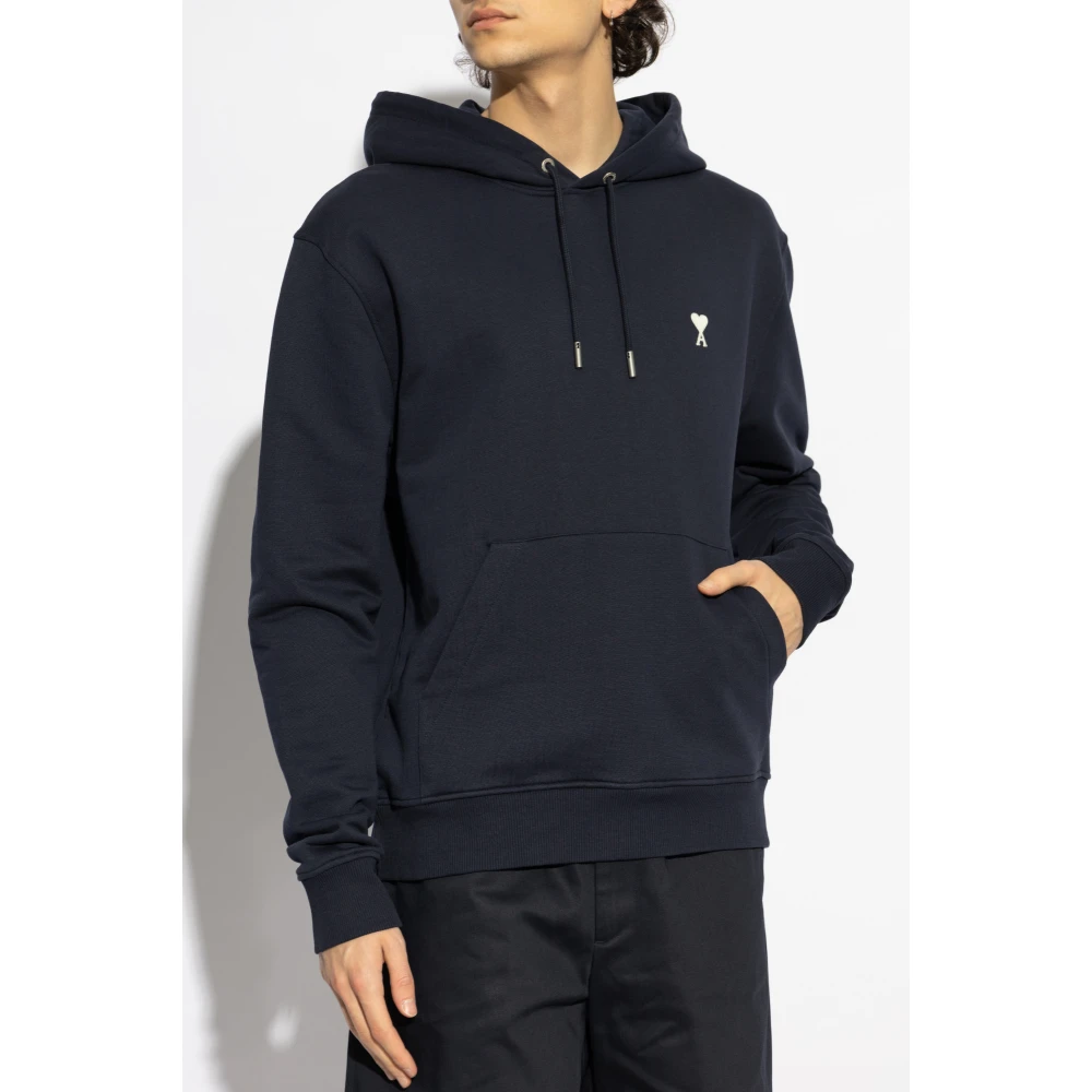 Ami Paris Hoodie Blue Heren