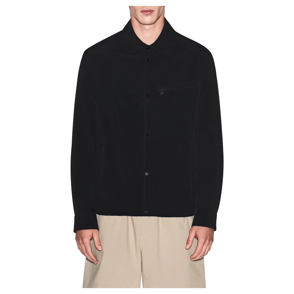 Armani Exchange Hombre Negro Chaquetas, Talla: L