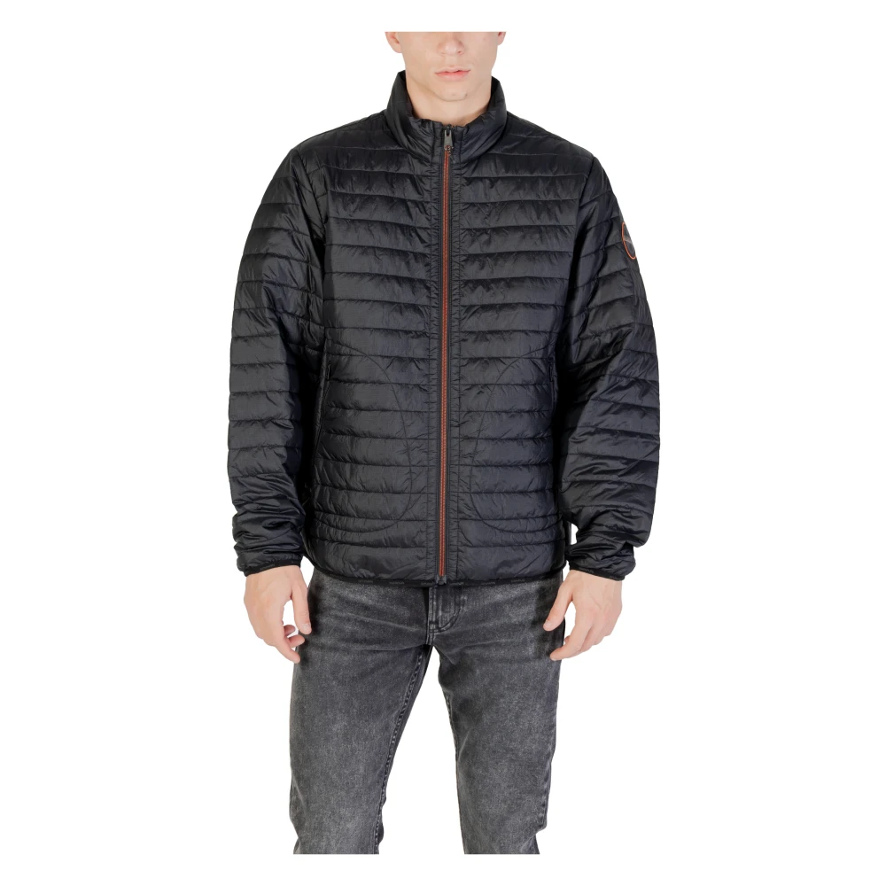 Napapijri Men's Black Winter Jackets, 2XL, Quilted Puffer Jacket For