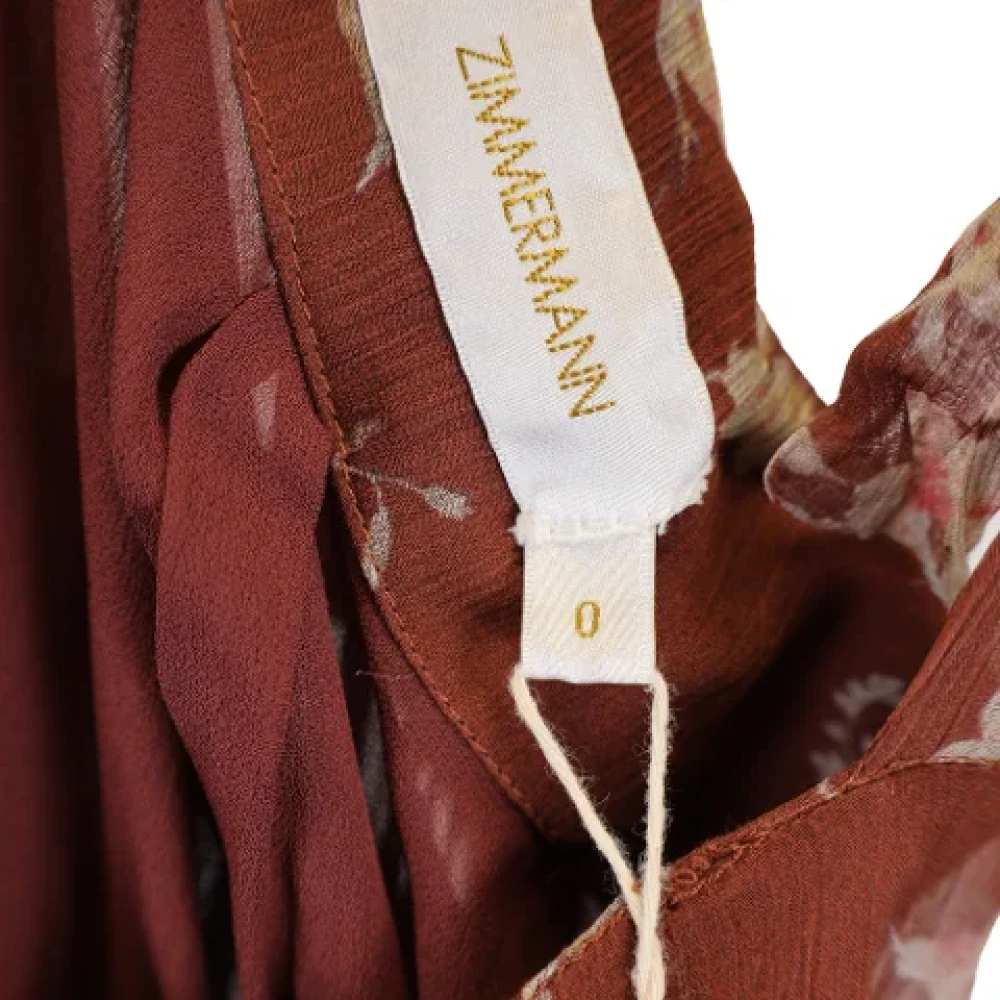 Zimmermann Fabric dresses Brown Dames