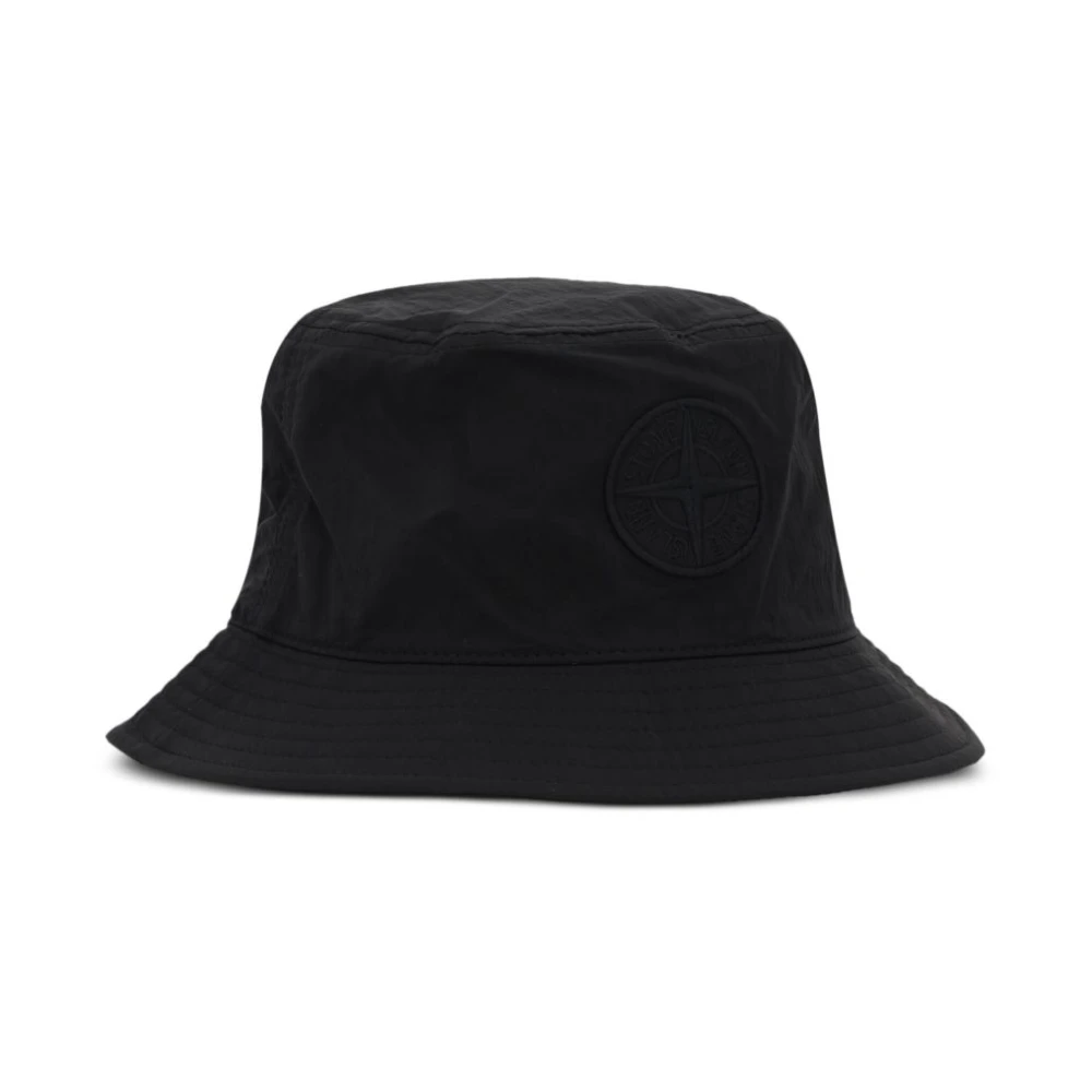 Stone Island Zwarte hoeden voor mannen Black Heren