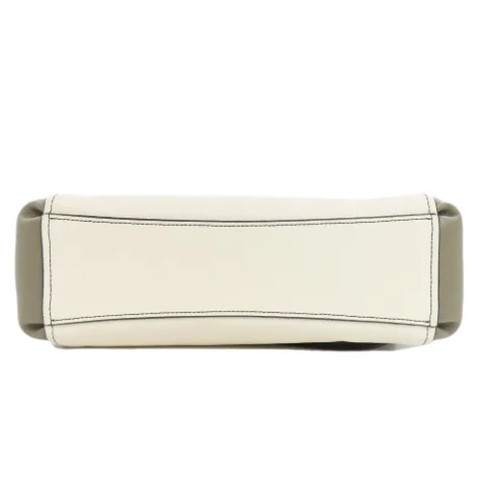 Coach Pre-owned Leather handbags White Dames