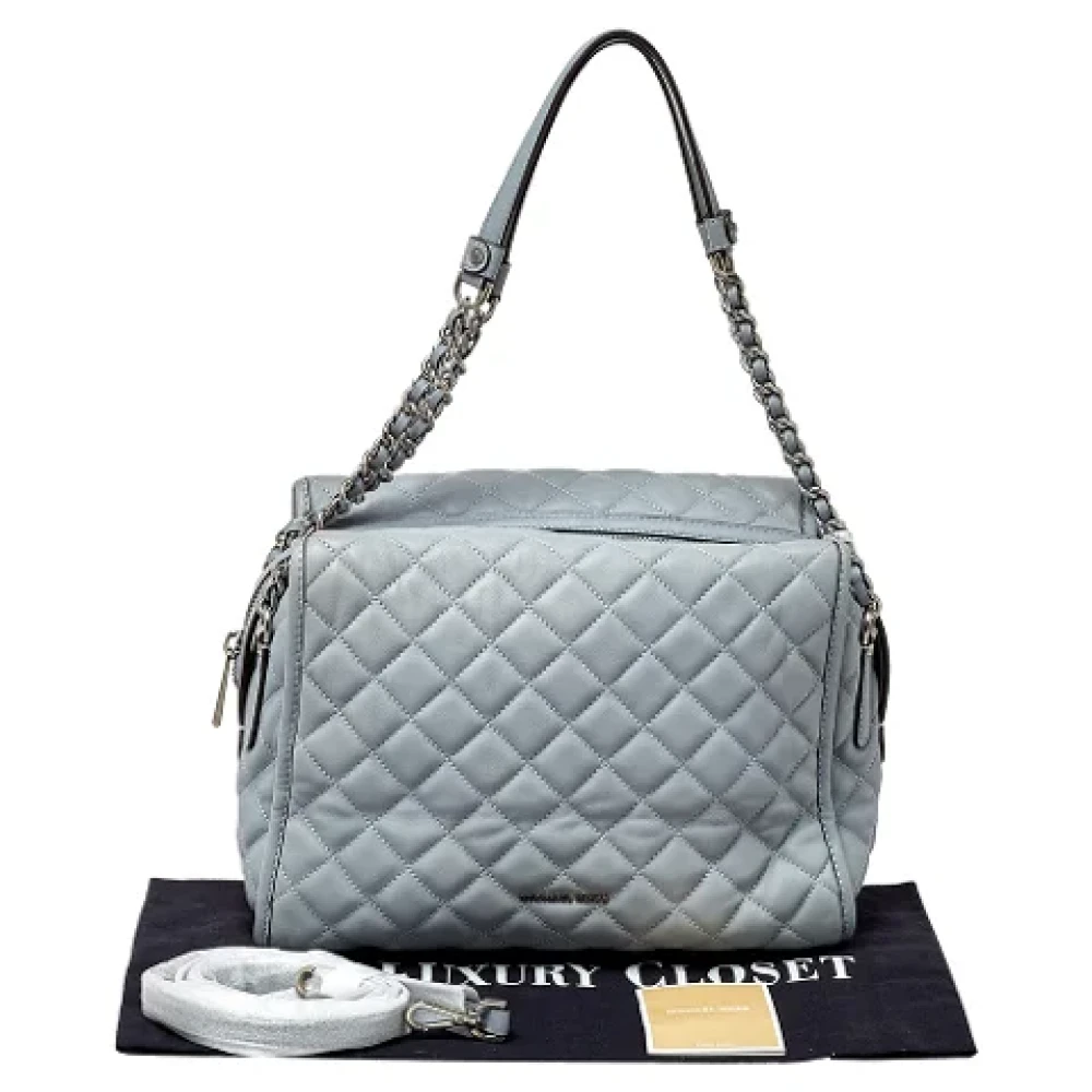 Michael Kors Pre-owned Leather shoulder-bags Blue Dames