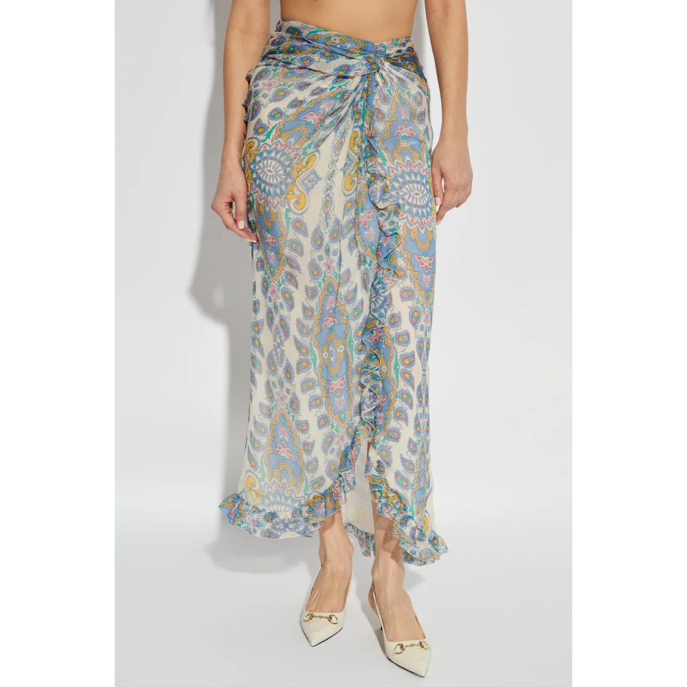 ETRO Zijden rok met decoratief patroon Multicolor Dames