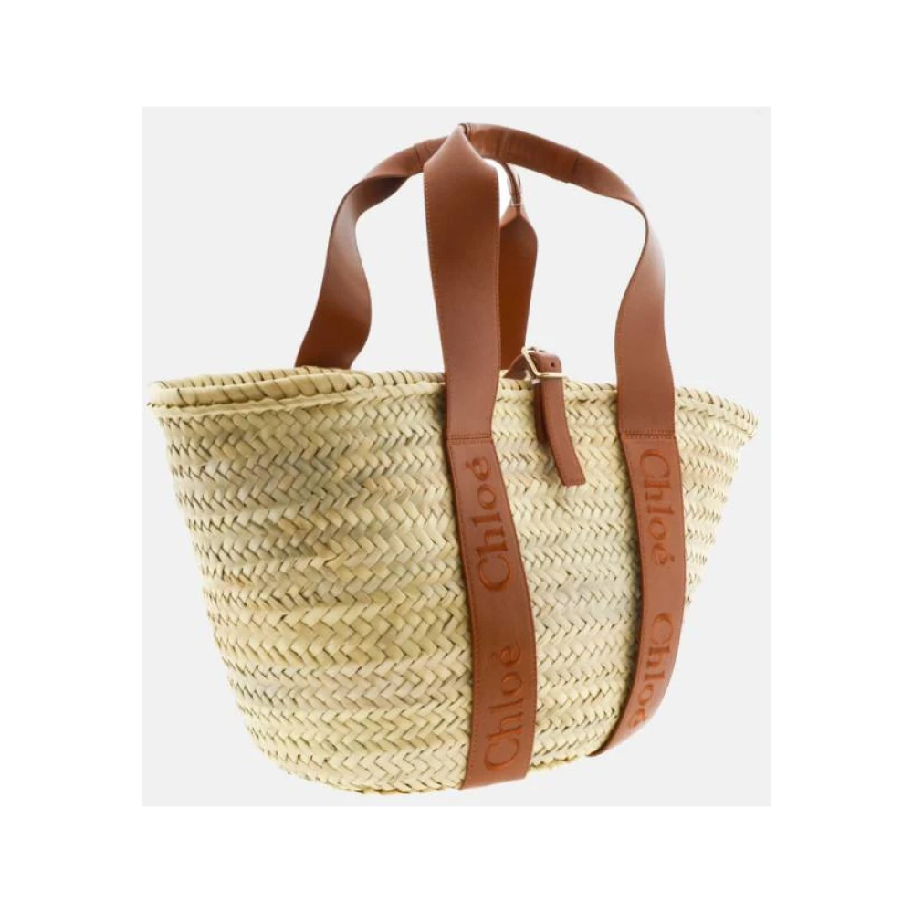 Chloé Middelgrote Karamel Mand Tote Tas Beige Dames
