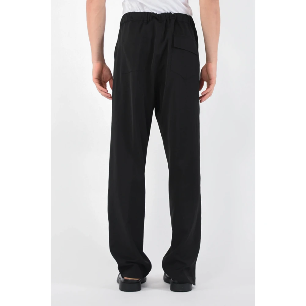 Mauro Grifoni Straight Trousers Black Heren