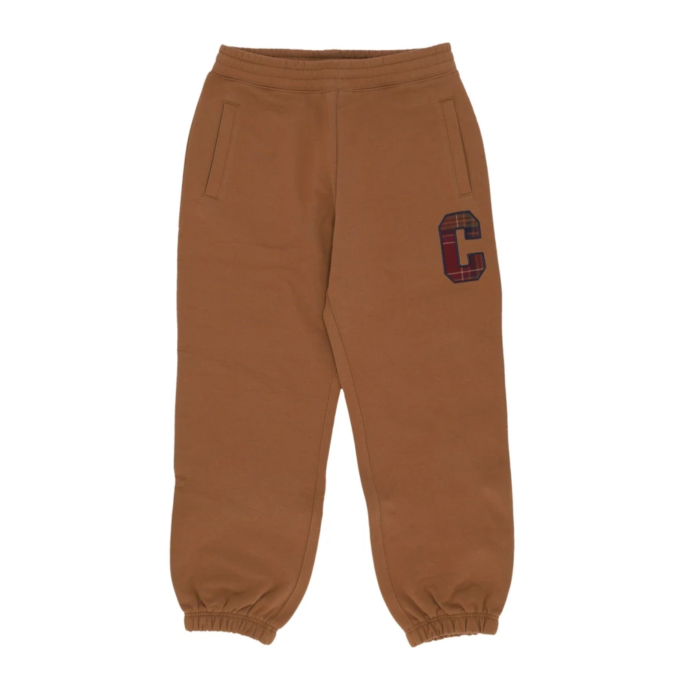 Carhartt WIP Bruine Fleece Trainingsbroek Elastische Taille Brown Heren