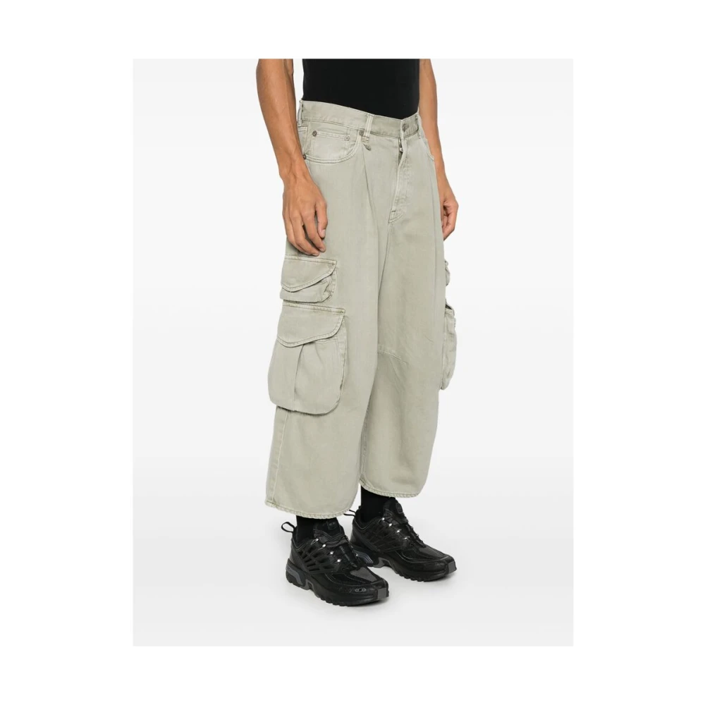 R13 Olijfgroene Klassieke Vijf-Pocket Broek Green Heren